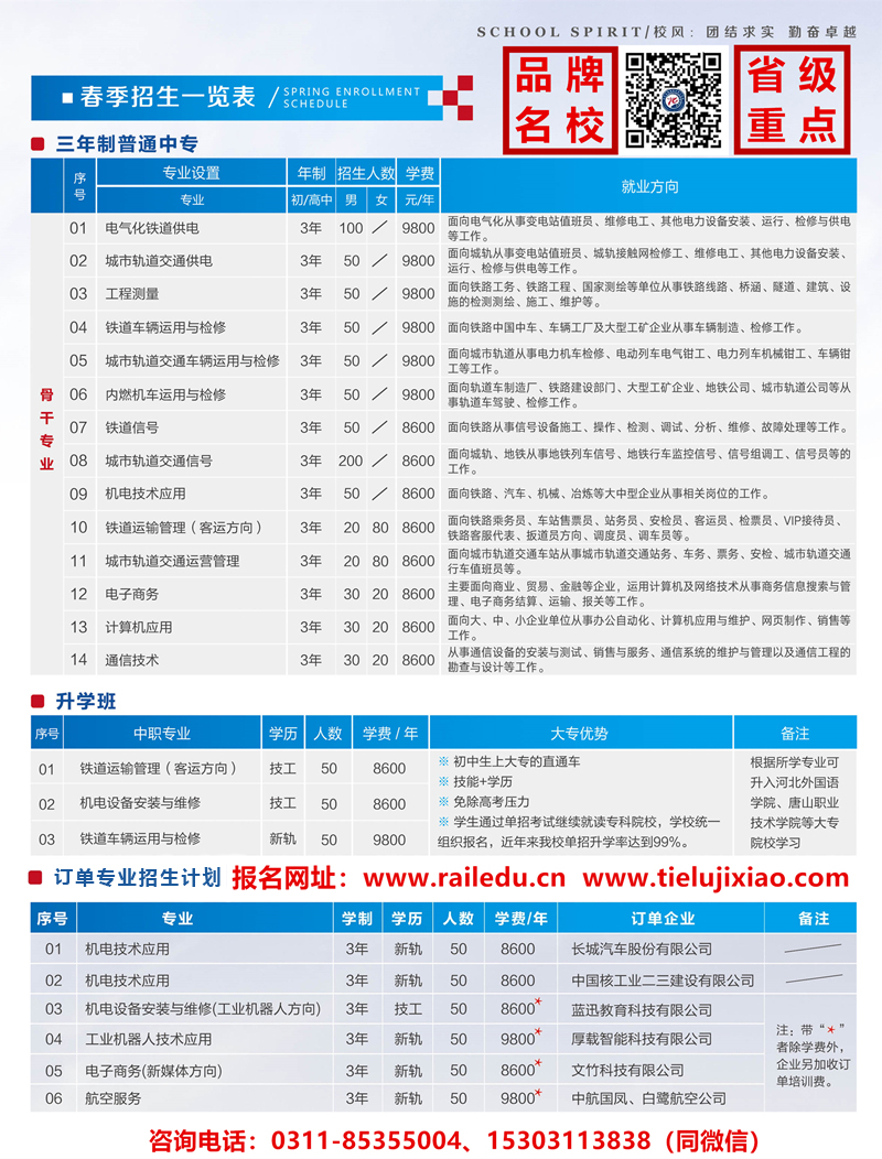 石家庄铁路学校2022年春季招生简章（图） 学校图片 第3张